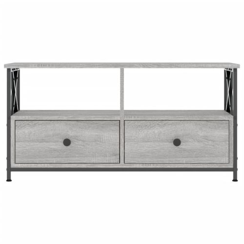 ТB шкаф, сив сонома, 90x33x45 см, инженерно дърво и желязо