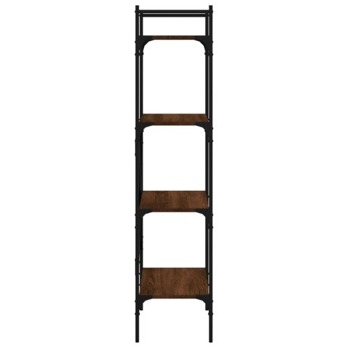 Библиотека 4 рафта кафяв дъб 56x31,5x138,5 см инженерно дърво