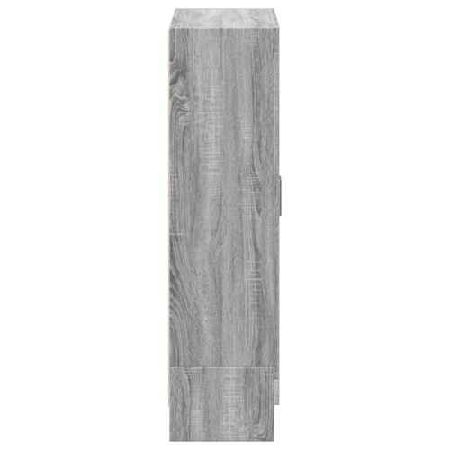 Шкаф за книги, сив сонома, 82,5x30,5x115 см, инженерно дърво