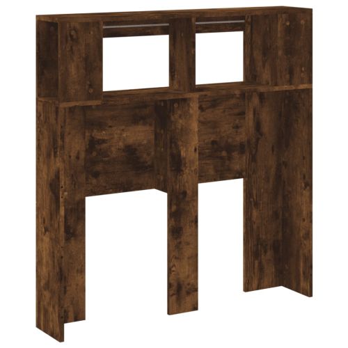 LED горна табла, опушен дъб, 100x18,5x103,5 см, инженерно дърво