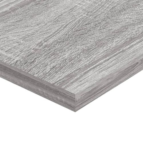 Стенни рафтове 4 бр сив сонома 60x20x1,5 см инженерно дърво