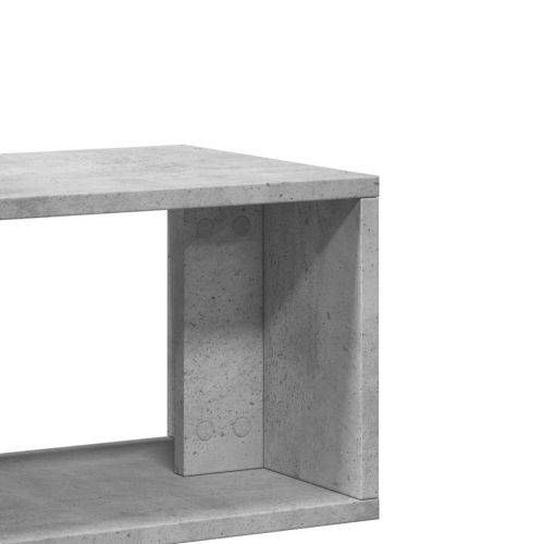 ТВ шкафове, 2 бр, бетонно сиви, 75x30x50 см, инженерно дърво