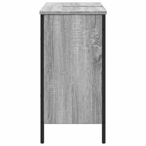 Шкаф за мивка, сив сонома, 80x30x60 см, инженерно дърво