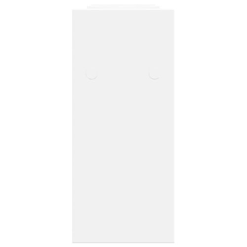 Органайзер за бюро, бял, 34,5x15,5x35,5 см, инженерно дърво