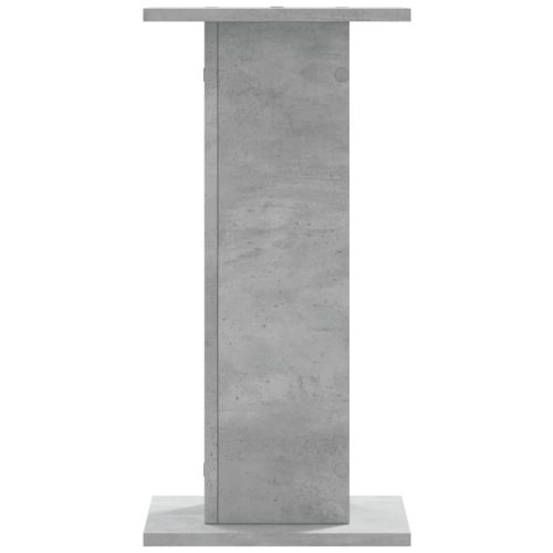 Стойки за тонколони 2бр бетонно сиви 30x30x60см инженерно дърво