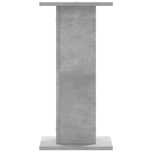 Стойки за тонколони 2бр бетонно сиви 30x30x60см инженерно дърво