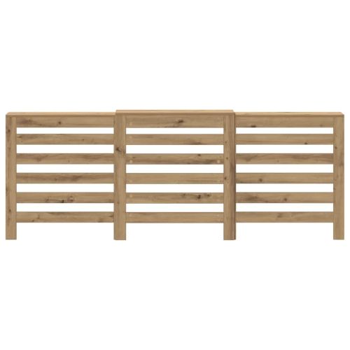 Капак за радиатор, дъб артизан, 205x21,5x83,5см инженерно дърво