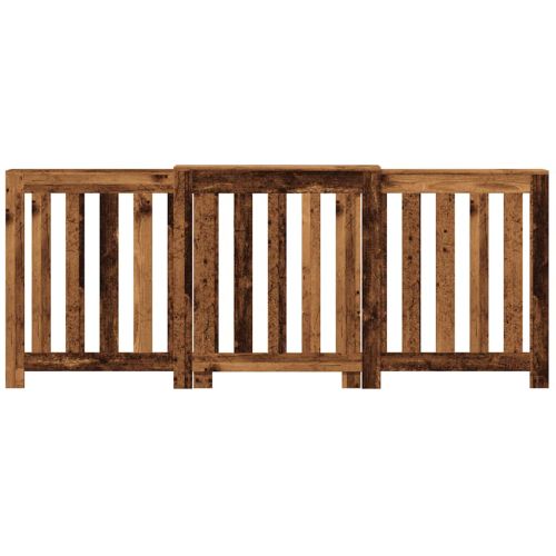 Капак за радиатор, старо дърво, 205x21,5x83,5см инженерно дърво