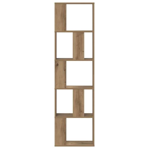 Библиотека 5 рафта дъб артизан 45x23,5x162,5 см инженерно дърво
