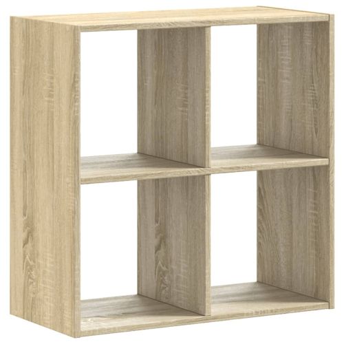 Библиотека, дъб сонома, 68,5x32x68,5 см, инженерно дърво