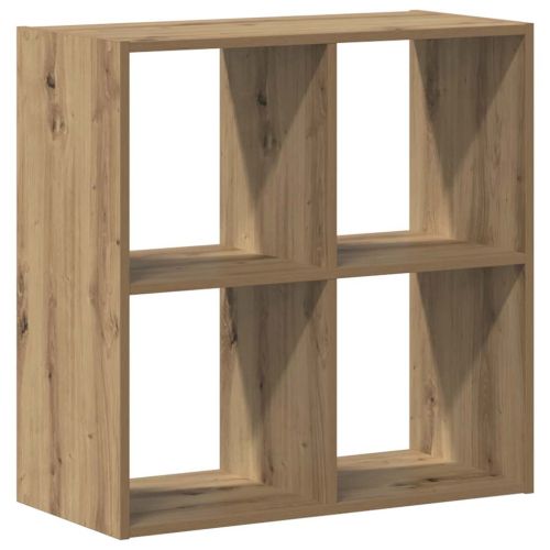 Библиотека, дъб артизан, 68,5x32x68,5 см, инженерно дърво