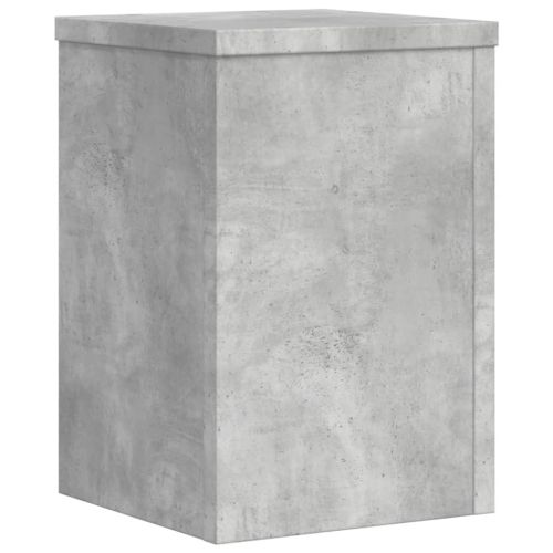 Стойки за растения 2 бр бетонно сиви 20x20x30см инженерно дърво