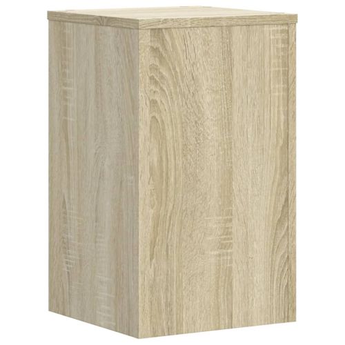 Стойки за растения 2 бр дъб сонома 30x30x50 см инженерно дърво