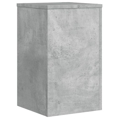Стойки за растения 2 бр бетонно сиви 30x30x50cm инженерно дърво