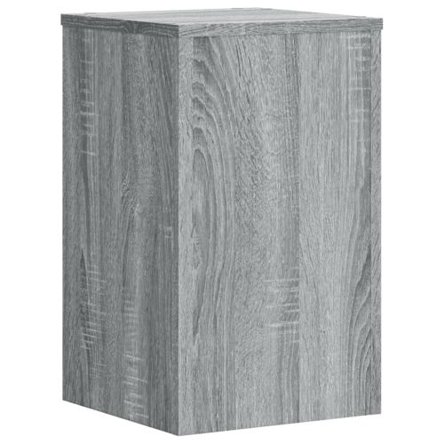 Стойки за растения 2 бр сив сонома 30x30x50 см инженерно дърво
