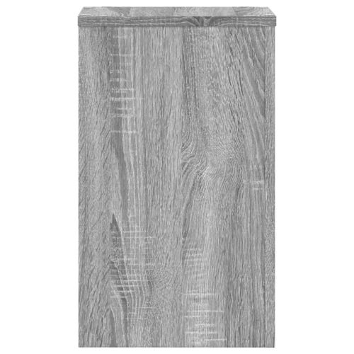 Стойки за растения 2 бр сив сонома 30x30x50 см инженерно дърво
