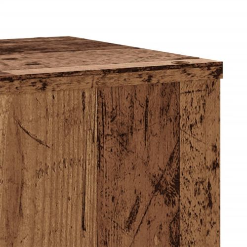 Стойки за растения 2 бр старо дърво 30x30x50 см инженерно дърво