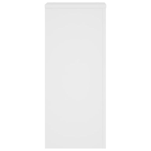 Стойки за растения 2 бр бели 30x30x70 см инженерно дърво