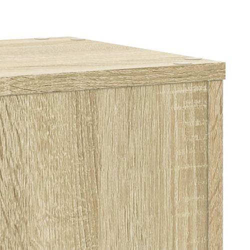 Стойки за растения 2 бр дъб сонома 30x30x70 см инженерно дърво