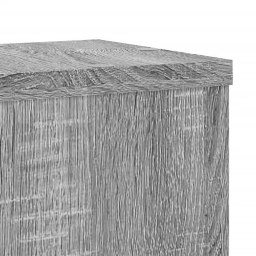 Стойки за растения 2 бр сив сонома 17x17x60 см инженерно дърво