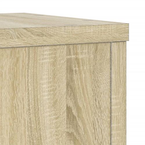 Стойки за растения 2 бр дъб сонома 25x25x80 см инженерно дърво
