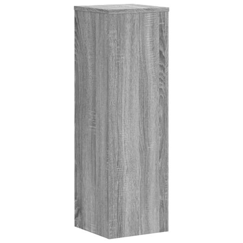 Стойки за растения 2 бр сив сонома 25x25x80 см инженерно дърво