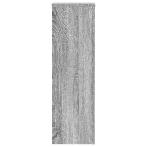Стойки за растения 2 бр сив сонома 25x25x80 см инженерно дърво