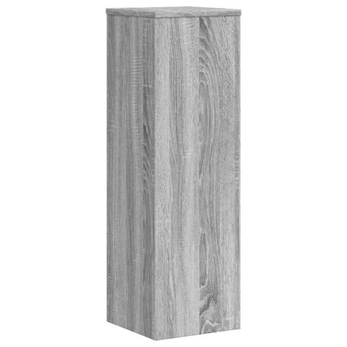 Стойки за растения 2 бр сив сонома 25x25x80 см инженерно дърво