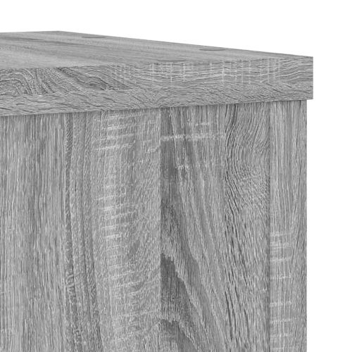 Стойки за растения 2 бр сив сонома 25x25x80 см инженерно дърво