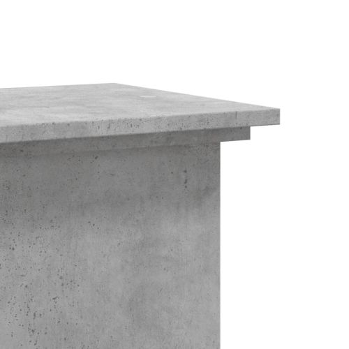 Поставка за растения бетонно сив 33x33x60 см инженерно дърво