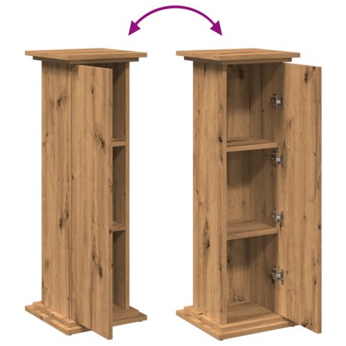Стойка за витрини със съхранение 31x30x90 см инженерно дърво