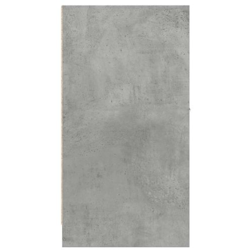 Шкаф органайзeр, бетонно сив, 40x41x77,5 см, инженерно дърво