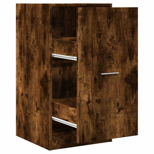 Шкаф органайзер, опушен дъб, 40x41x77,5 см, инженерно дърво