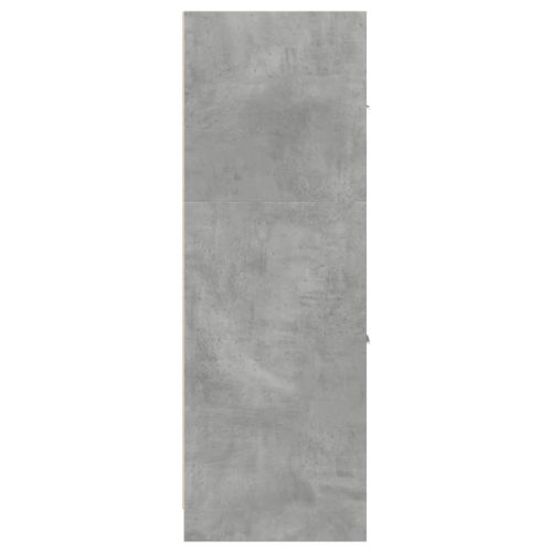 Шкаф органайзeр, бетонно сив, 40x41x118 см, инженерно дърво
