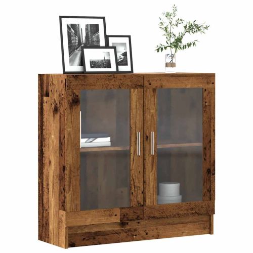Шкаф за книги от старо дърво 82,5x30,5x80cm Инженерна дървесина