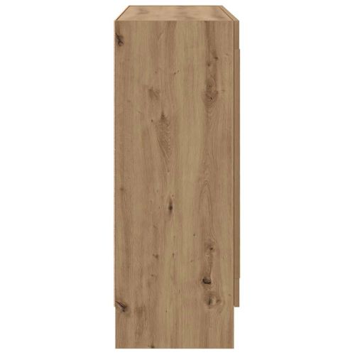 Библиотека, дъб артизан, 82,5x30,5x80 см, инженерно дърво