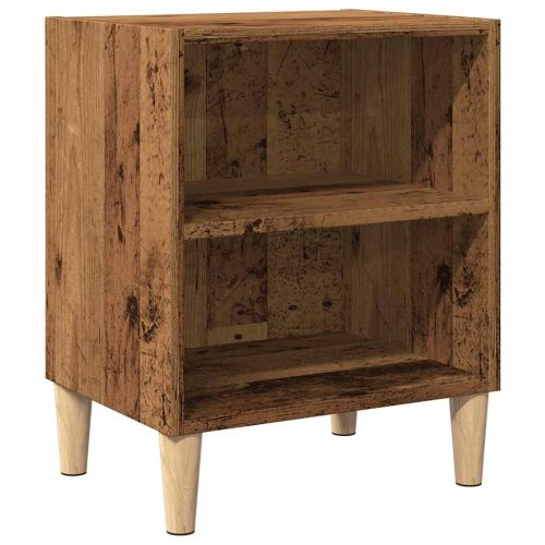 Нощно шкафче от старо дърво 40x30x50 cm Инженерна дървесина