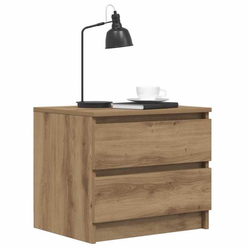 Нощни шкафчета, 2 бр, 50x40x43.5 см, инженерно дърво