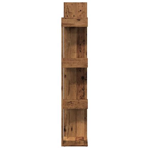 Шкаф за книги от старо дърво 86x25,5x140 cm Инженерна дървесина