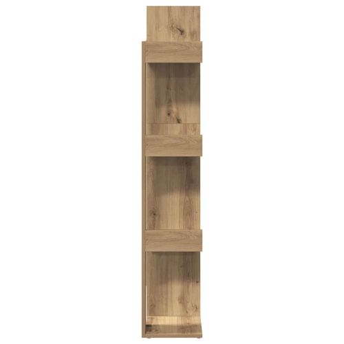 Библиотека, дъб артизан, 86x25,5x140 см, инженерно дърво