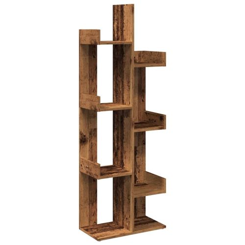 Шкаф за книги от старо дърво 48x25,5x140 cm Инженерна дървесина