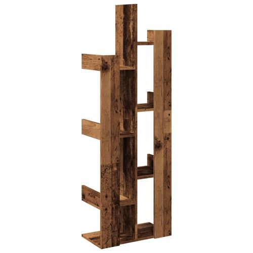 Шкаф за книги от старо дърво 48x25,5x140 cm Инженерна дървесина