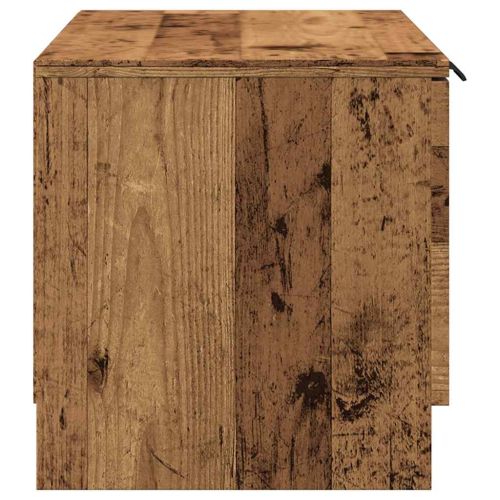 Комплект шкаф за телевизор от 2 части Старо дърво 80x35x36,5 cm