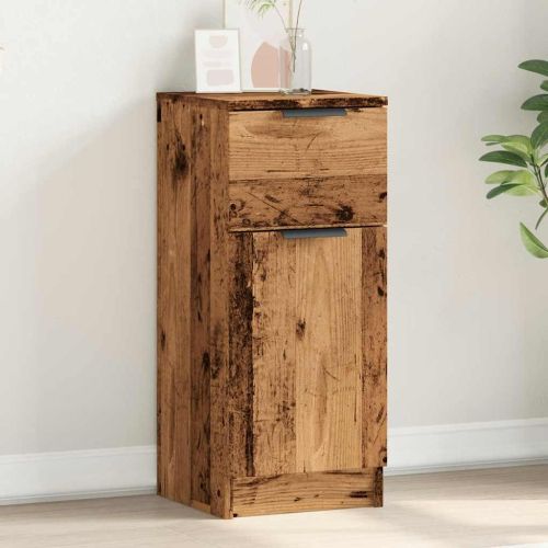 Сайдборд, старо дърво, 30x30x70 см, инженерно дърво