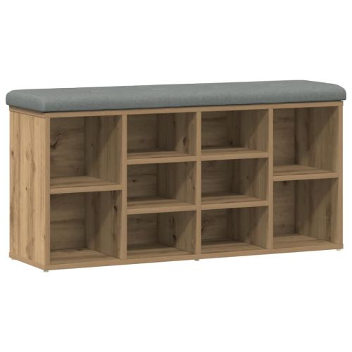 Пейка за обувки Artisan Oak 102x32x50 cm Инженерна дървесина