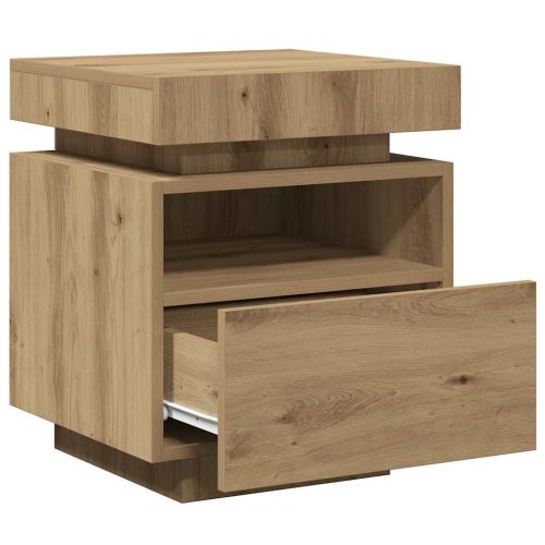 Нощен шкаф с LED осветление Artisan Oak 40x39x48,5 cm