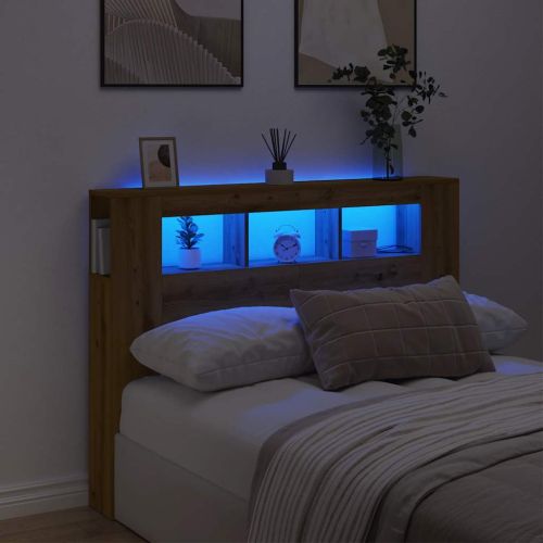 LED табла за глава Artisan Инженерна дървесина