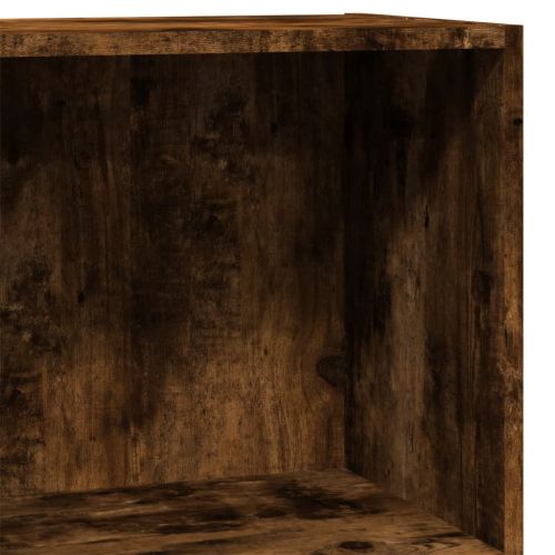 Библиотека, опушен дъб, 40x24x76 см, инженерно дърво