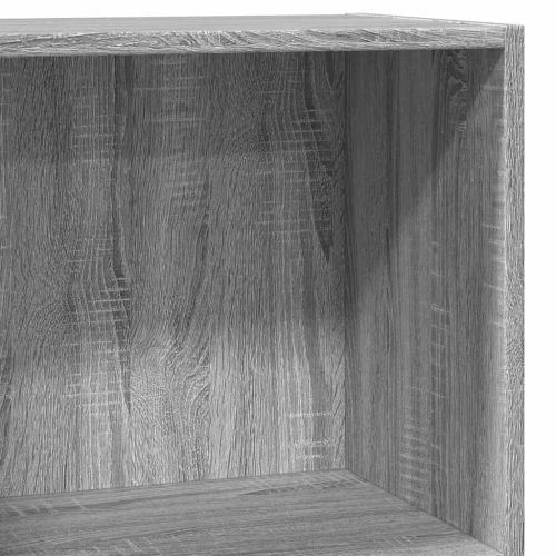 Библиотека, сив сонома, 40x24x76 см, инженерно дърво