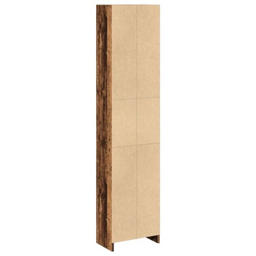 Библиотека, старо дърво, 40x24x176 см, инженерно дърво